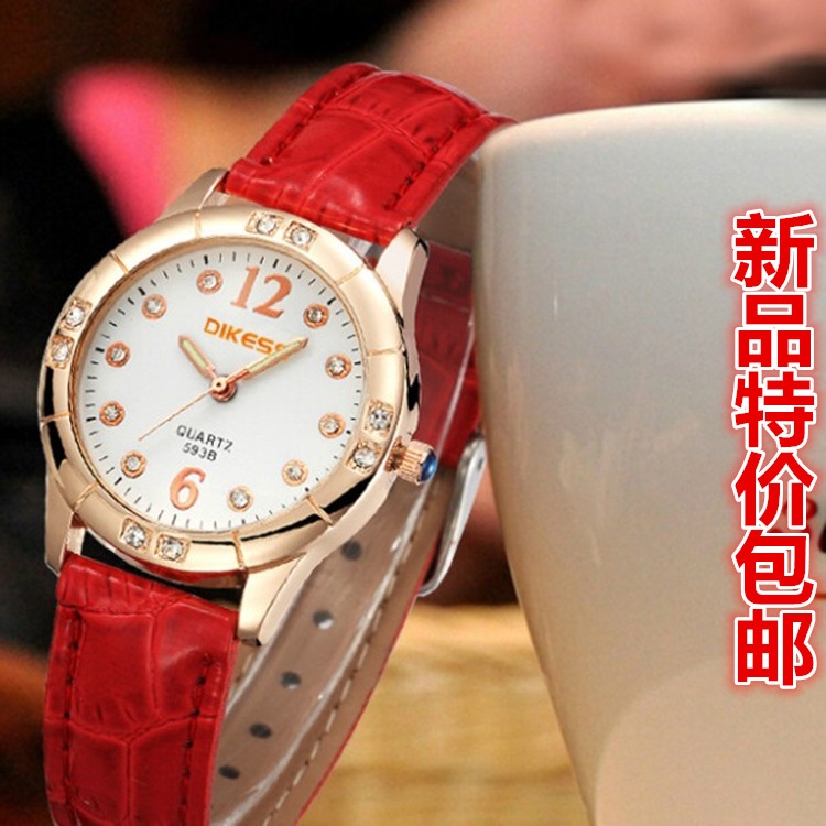 手表女學生韓版簡約時尚潮流皮帶女士機械石英女表電子表兒童手表