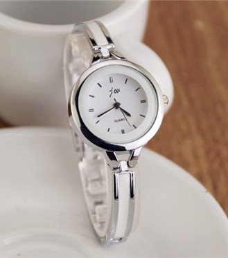 手表女韓版時尚中學生小巧手鏈石英潮女細帶簡約圓形白色陶瓷腕表