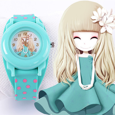 新款兒童女孩手表可愛糖果色硅膠帶電子表防水女童中小學生手表
