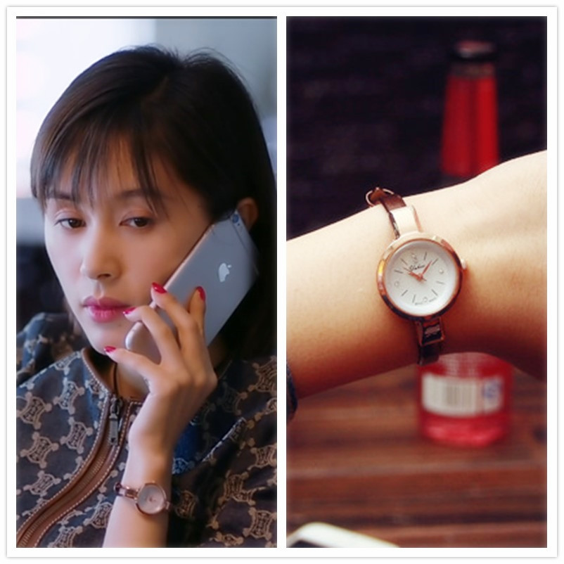 韓國迷你手表女學生韓版簡約歡樂頌同款小表盤細皮帶氣質小巧女表